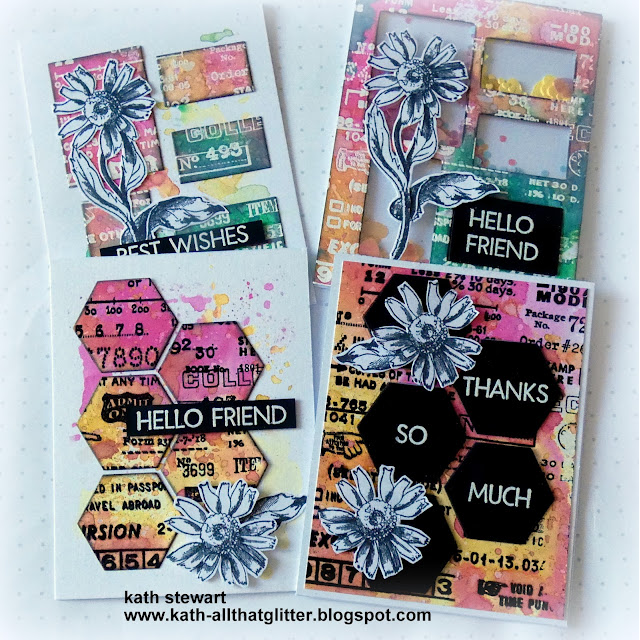 Simon Says Stamp Tim Holtz French Garden Bundle setfr24 Floral Cards