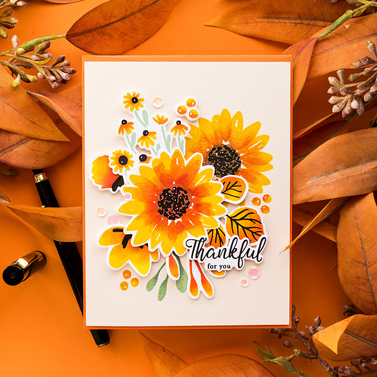 Simon Says Stamp Fresh Air Fall Flowers Wafer Dies sssd112876c Season Of Wonder Thankful Card | color-code:ALT01