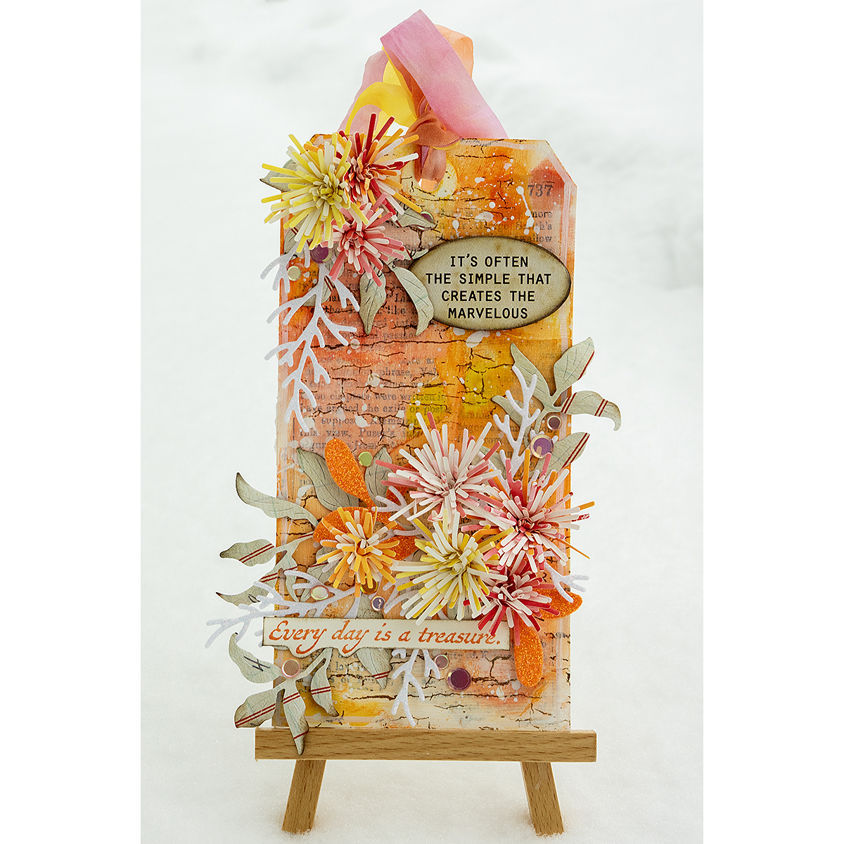 Simon Says Stamp Small Bottle Brush Trees Wafer Dies s894 All The Joy Mixed Media Tag | color-code:ALT04