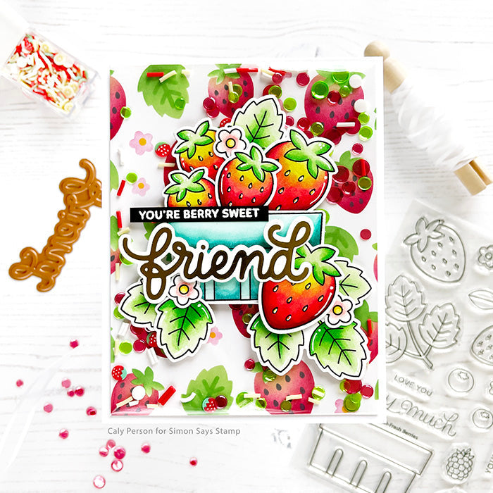 Pretty Pink Posh Fresh Berries Clear Stamps Friend | color-code:ALT01