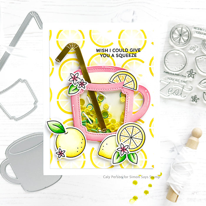 Pretty Pink Posh Layered Citrus Stencils Lemons | color-code:ALT01
