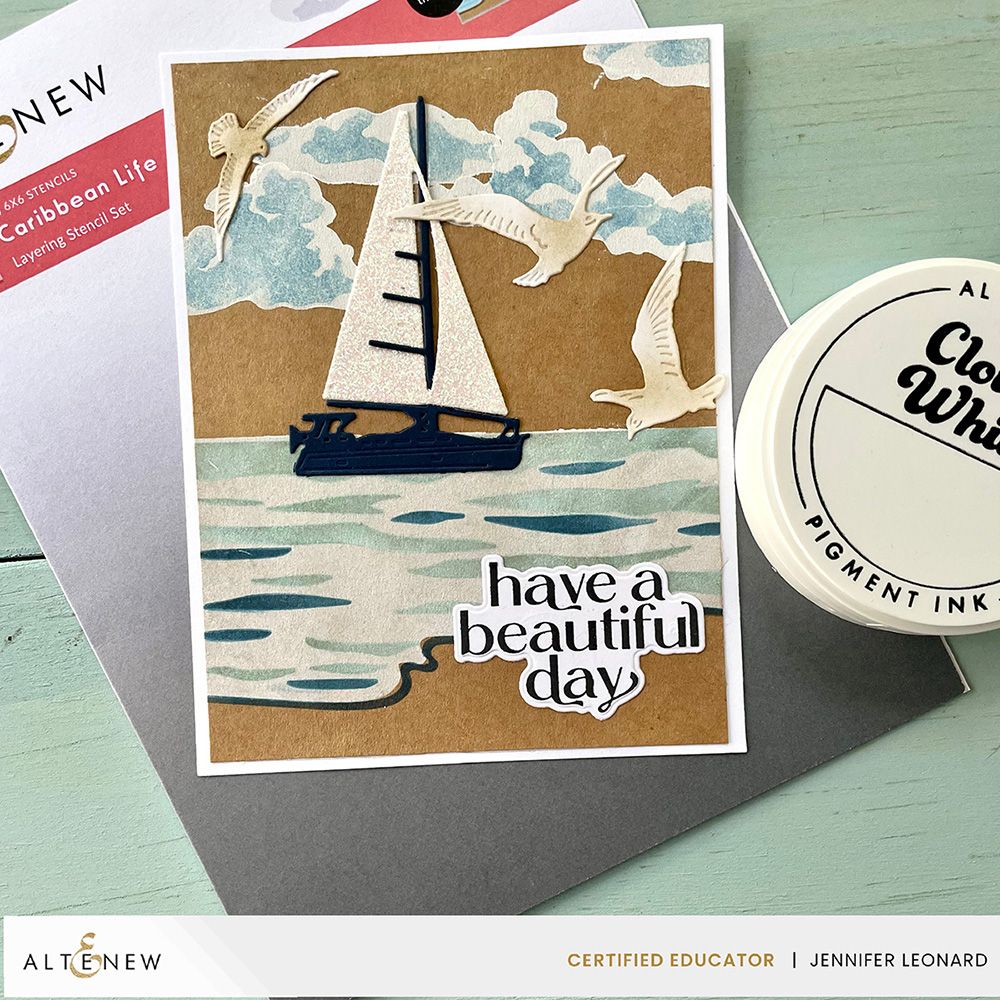 Altenew Caribbean Dreams Dies ALT8039 beautiful day
