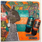 Ranger Dylusions 1oz Tangerine Dream Shimmer Paint dyu74472 Art Journaling Project | color-code:ALT01