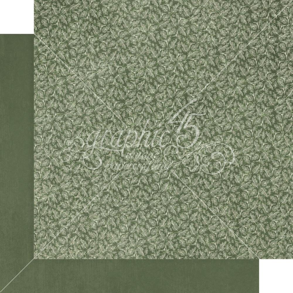 Graphic 45 P.S. I Love You 12 x 12 Patterns And Solids Paper Pad g4502642 Greenery
