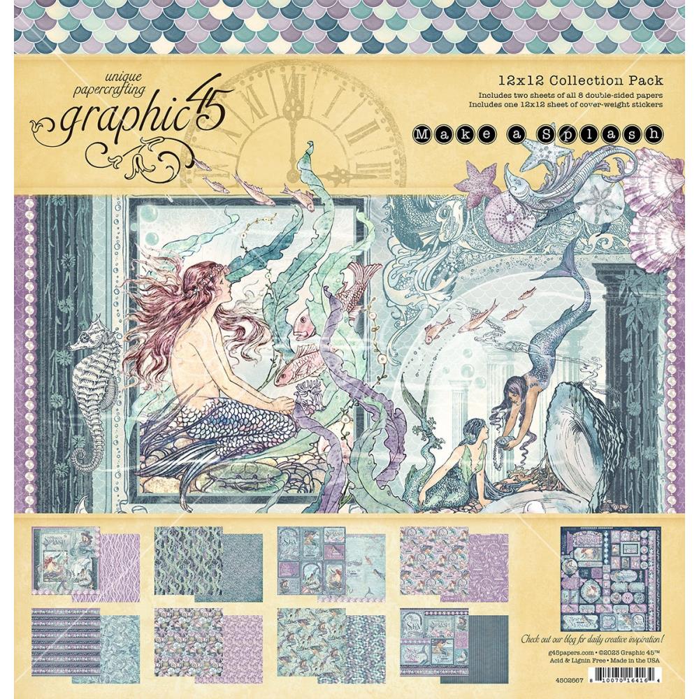 Graphic 45 Make A Splash 12 x 12 Paper Pad g4502667
