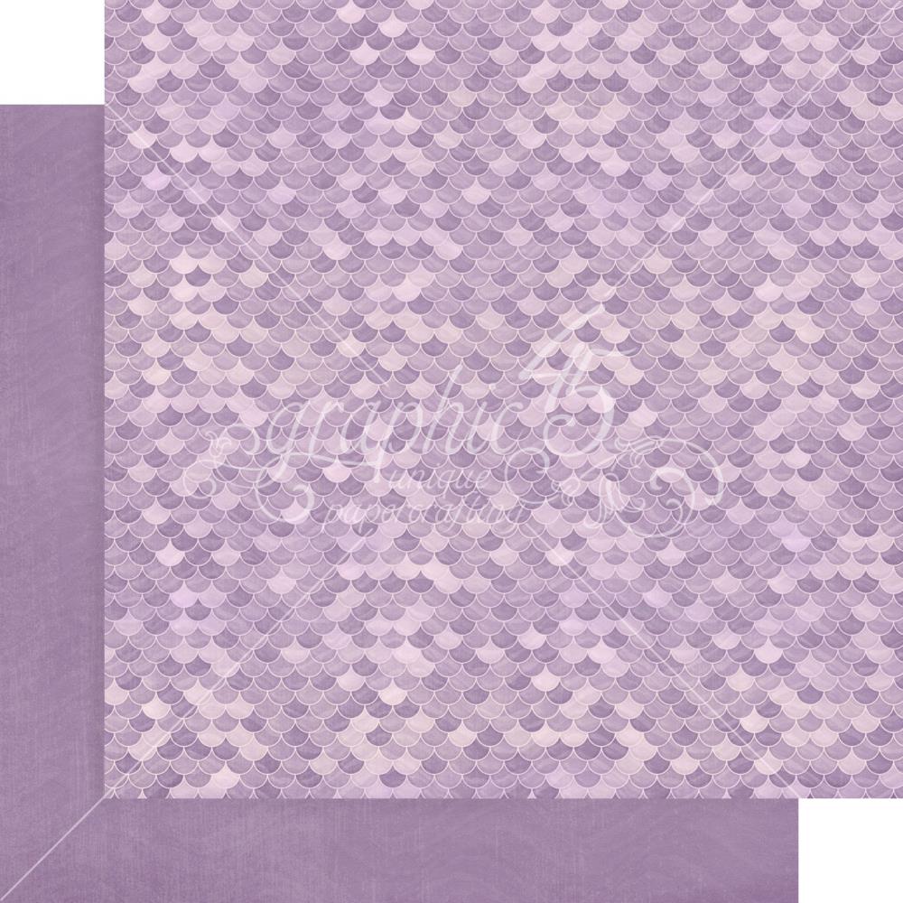Graphic 45 Make A Splash 12 x 12 Patterns And Solids Paper Pad g4502668 Purple scales