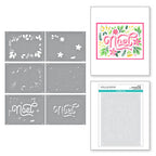 STN-067 Spellbinders Layered Noel Foliage Stencils noel