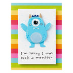 stp-221 Spellbinders Monster Birthday Sentiments Clear Stamps i'm sorry