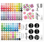 Altenew Mini Blending Brush Label Set All Crisp Dye Ink Colors 2 Sheets alt7672
