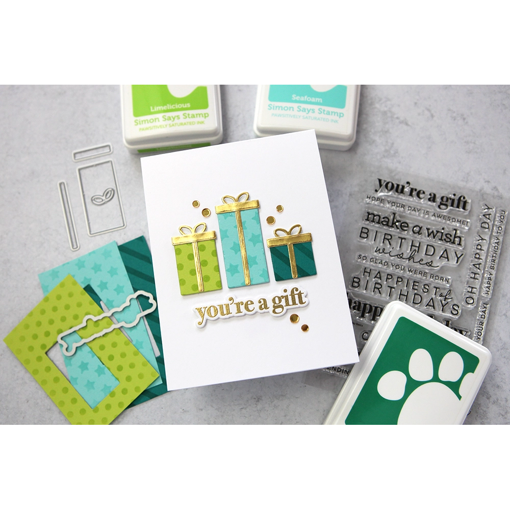 CZ Design Wafer Dies Gift Builder czd230 Splendor Birthday Card | color-code:ALT01