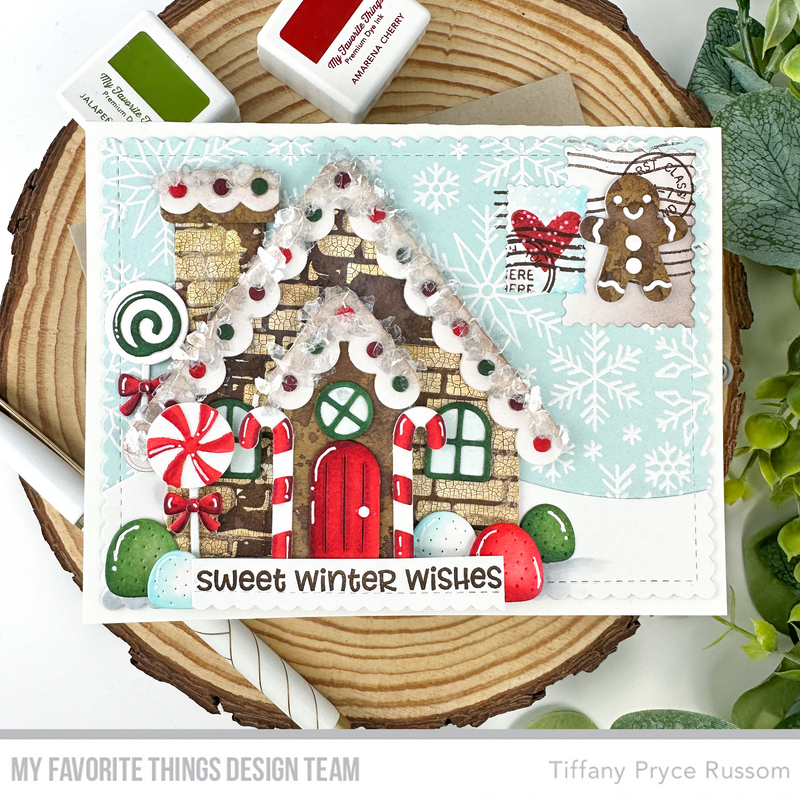 My Favorite Things Gingerbread House Dies Die-Namics mft2638 Sweet Winter Wishes | color-code:alt2