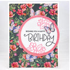 Simon Says Stamp Glitter Cardstock Bubblegum Pink 6x6 sss333 Birthday Card