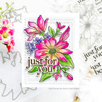 Memory Box Gracious Floral 3D Embossing Folder and Die ef1026 just for you | color-code:ALT01