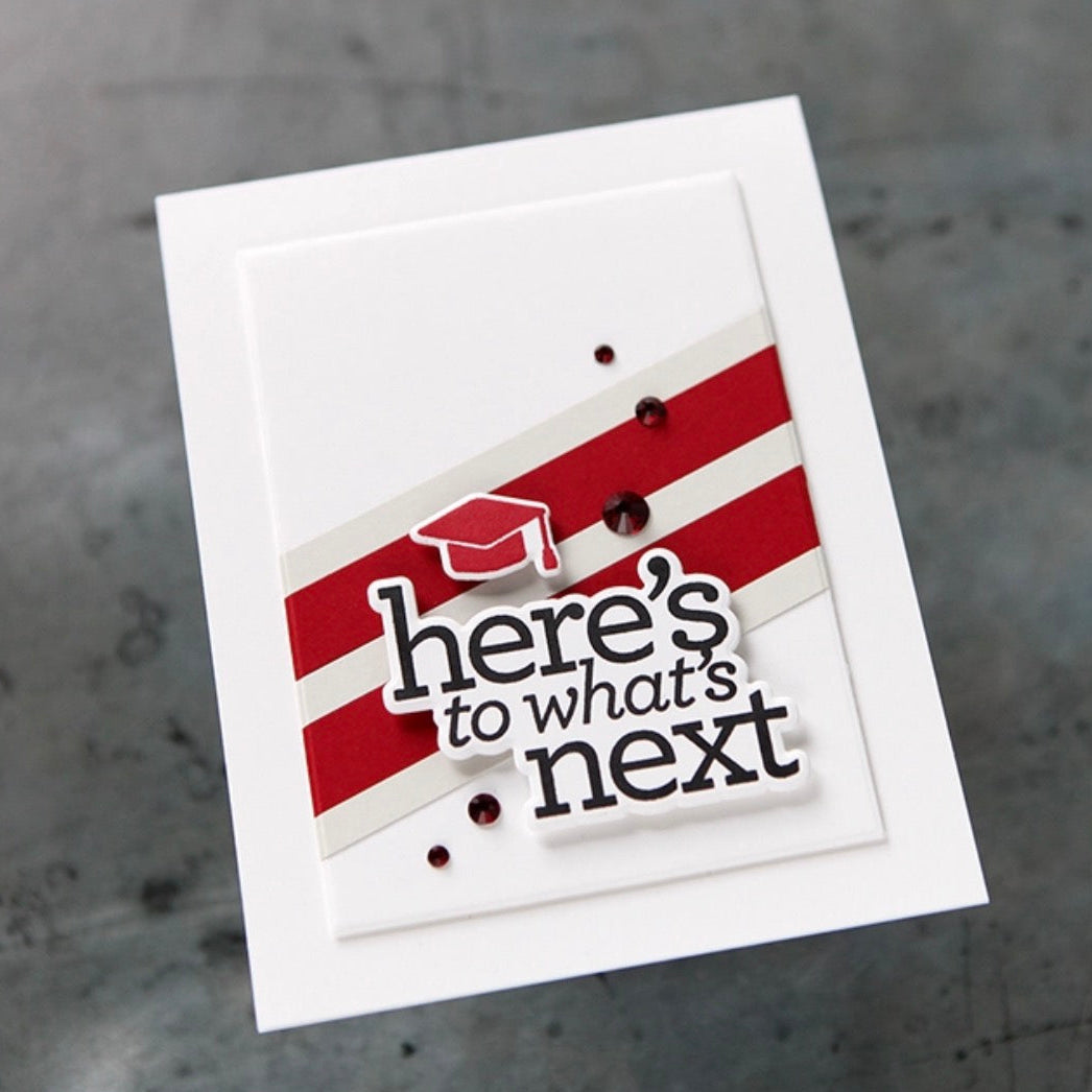 CZ Design Stamps and Dies Grad Basics set992gb Moments in Time Graduation Card | color-code:ALT01
