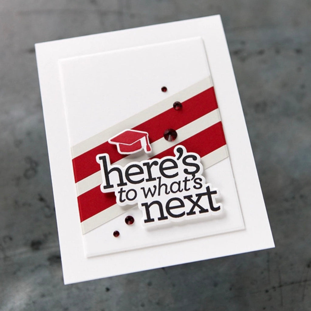 CZ Design Clear Stamps Grad Basics cz394c Moments in Time Graduation Card | color-code:ALT01