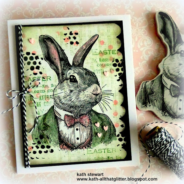 Tim Holtz Cling Rubber Stamps Mr. Rabbit cms478 easter bunny | color-code:ALT04