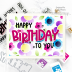 Simon Says Stamp Stencils Groovy Blooms 1027st Be Bold Birthday Card | color-code:ALT08