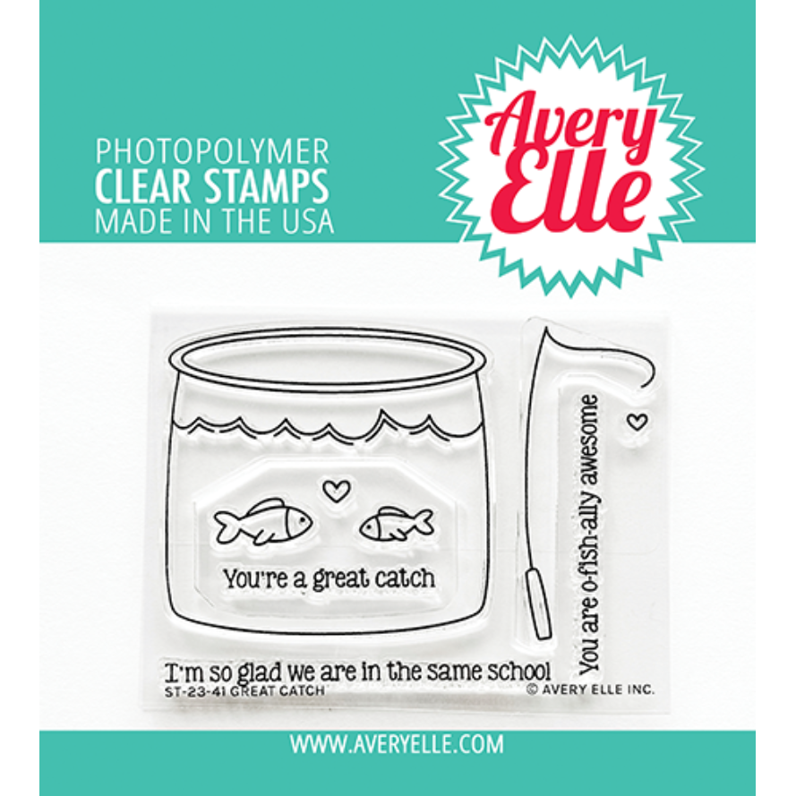 Avery Elle Clear Stamps Great Catch st-23-41