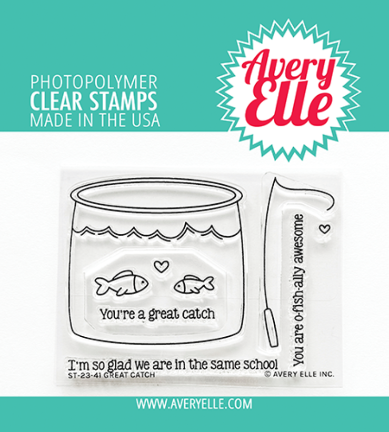 Avery Elle Clear Stamps Great Catch st-23-41