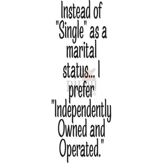 Riley and Company Funny Bones Independently Owned and Operated Clear Stamp rwd-1244
