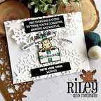 Riley And Company Funny Bones Morons Cling Rubber Stamp rwd-1203 magical