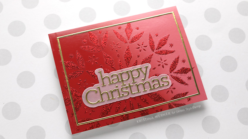 CZ Design Happy Christmas Wafer Dies czd216 Season Of Wonder Christmas Card | color-code:ALT05