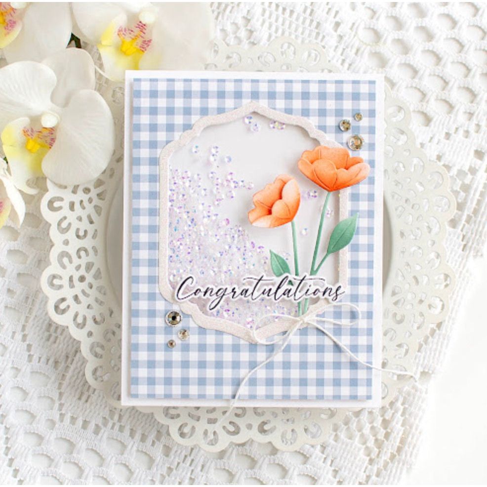 Simon Says Stamp Arctic Poppies Wafer Dies s1009 Friend Like You Congratulations Card | color-code:ALT10