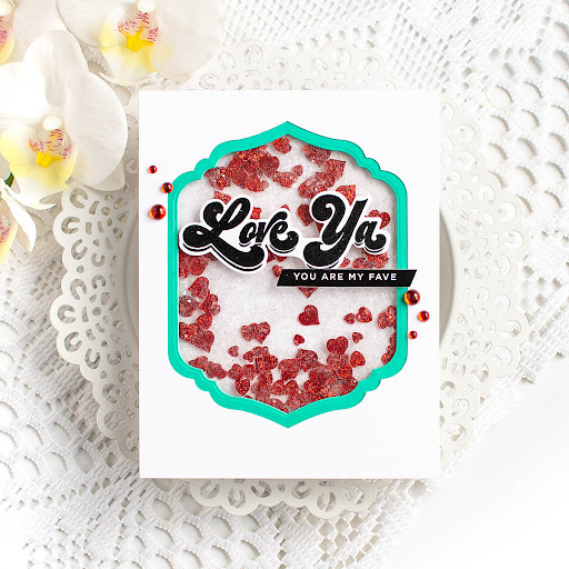 Simon Says Stamp Groovy Wishes Wafer Dies 1450sdc Heart to Heart Love Ya Card | color-code:ALT01