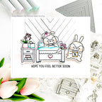 Mama Elephant Clear Stamps Feel Better bed | color-code:ALT01