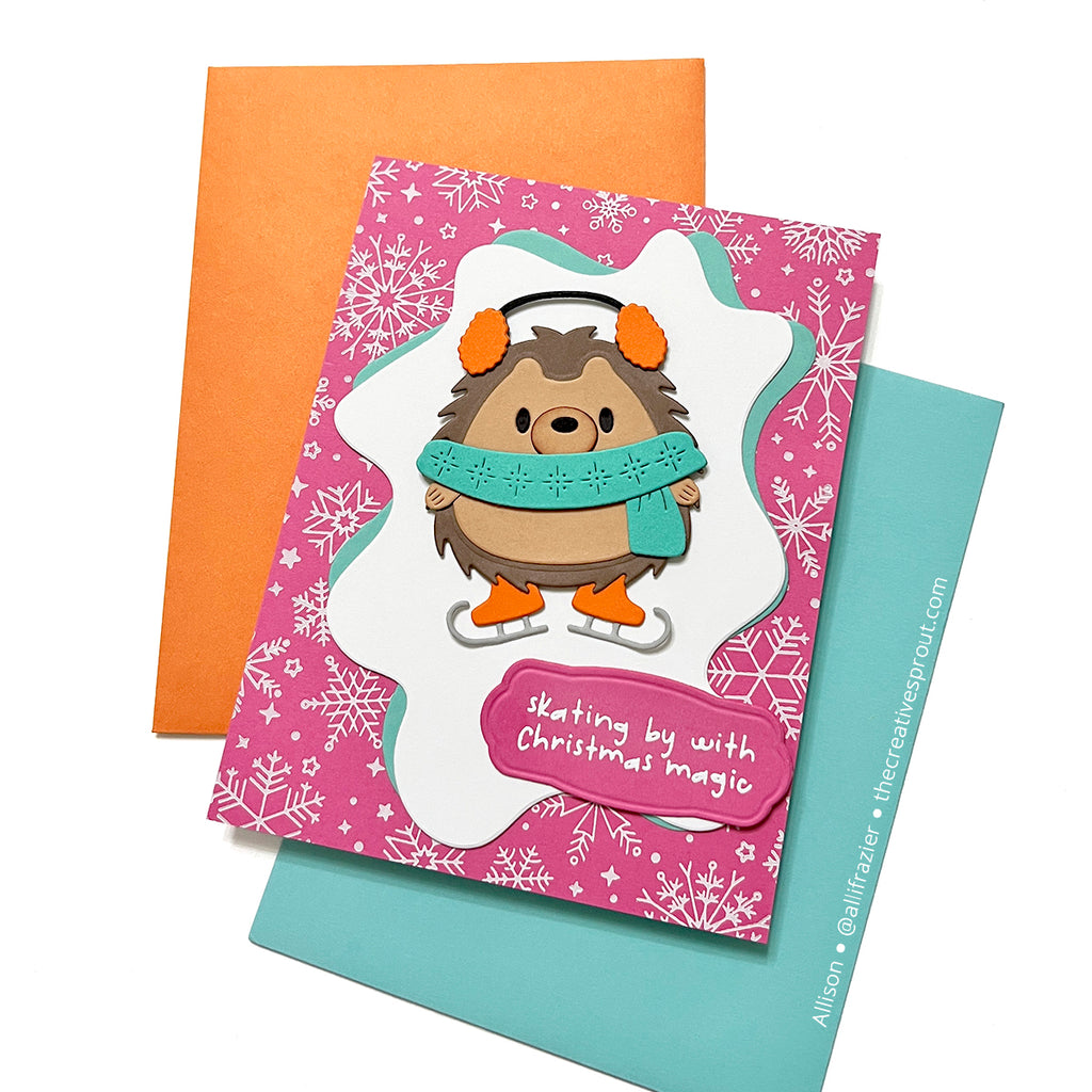 Spellbinders Deck the Paws Clear Stamp and Die Set sds-211