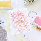 Pinkfresh Studio Garden Tapestry Press Plate 238624 Glow With Kindness Card | color-code:ALT01