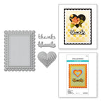 s5-616 Spellbinders Heartfelt Thanks and Scallops Etched Dies product image