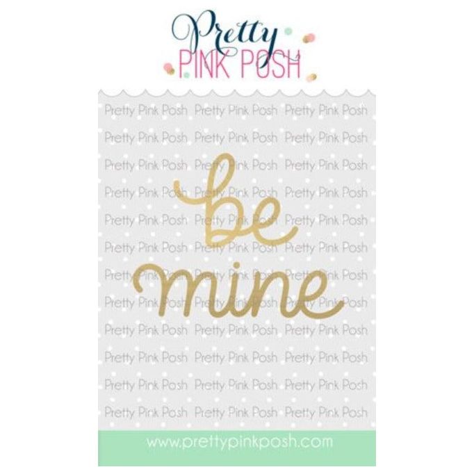 Pretty Pink Posh Be Mine Script Hot Foil Plate