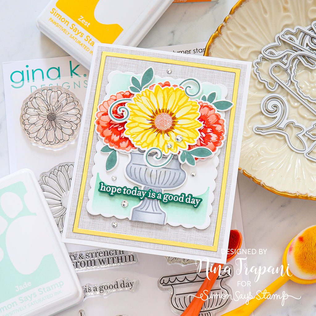 hope today is a good day floral card life in full bloom sample