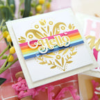 Simon Says Stamp Elegantly Modern Greetings Wafer Dies sssd112830c Dear Friend Hello Card | color-code:ALT01