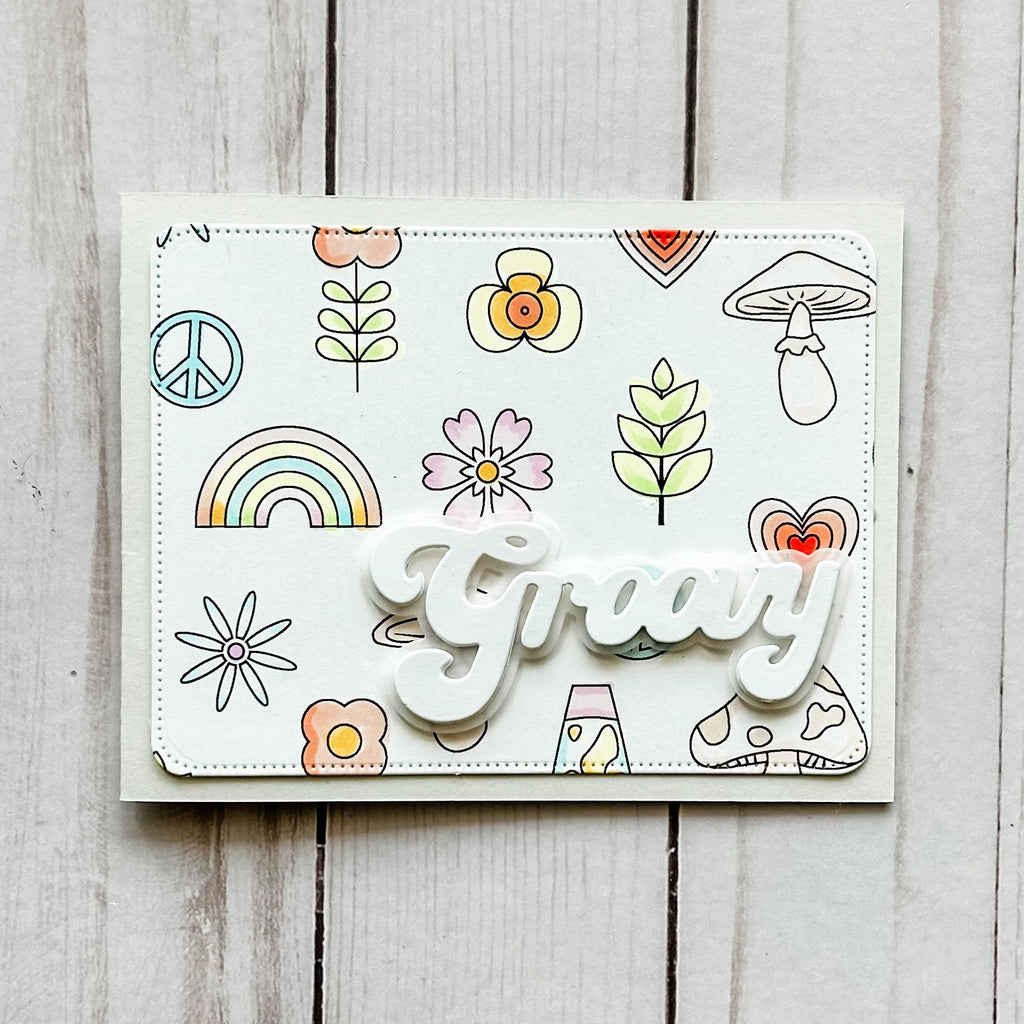 Avery Elle Clear Stamps Groovy Vibes st-24-12 groovy