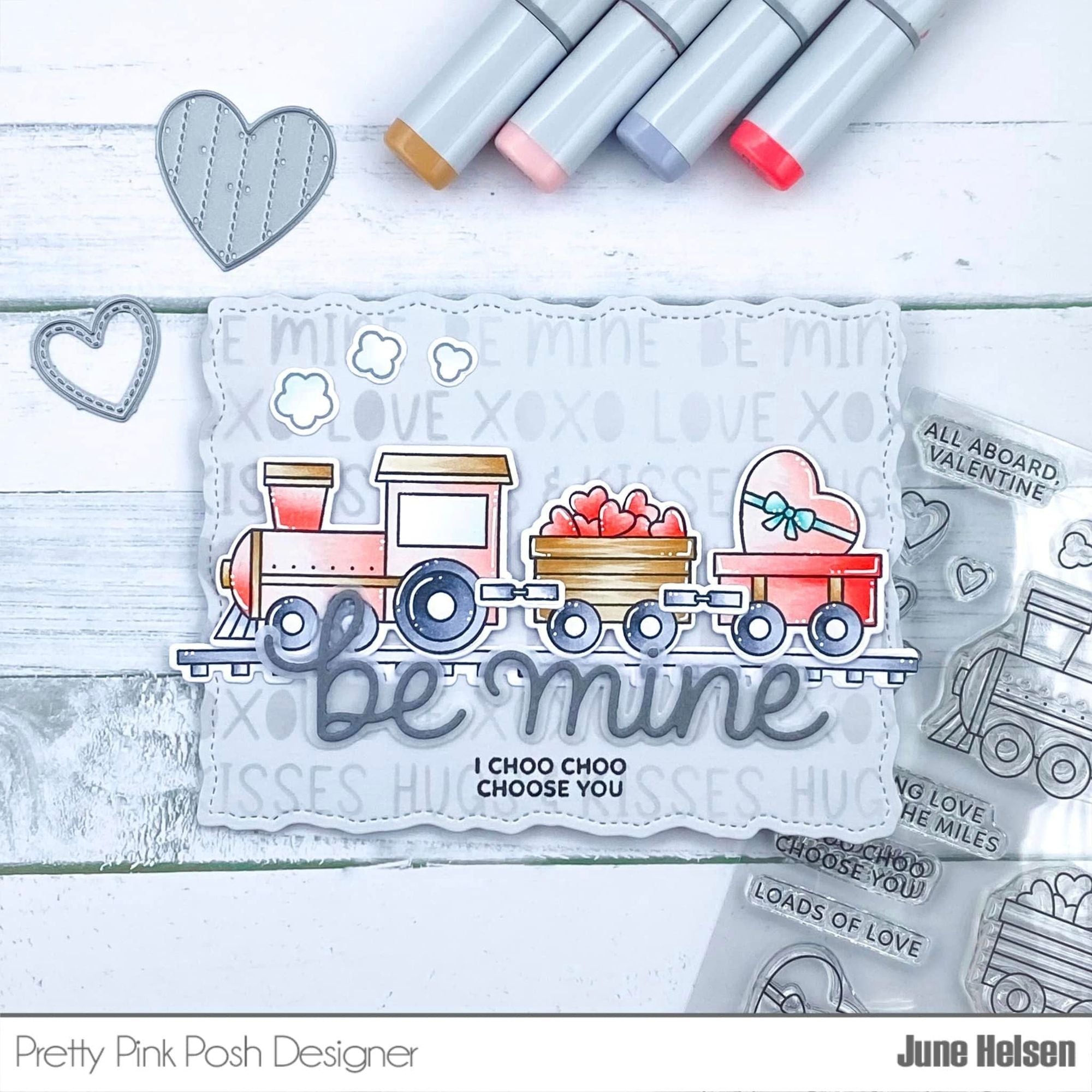 Pretty Pink Posh Be Mine Shadow Dies choo choo