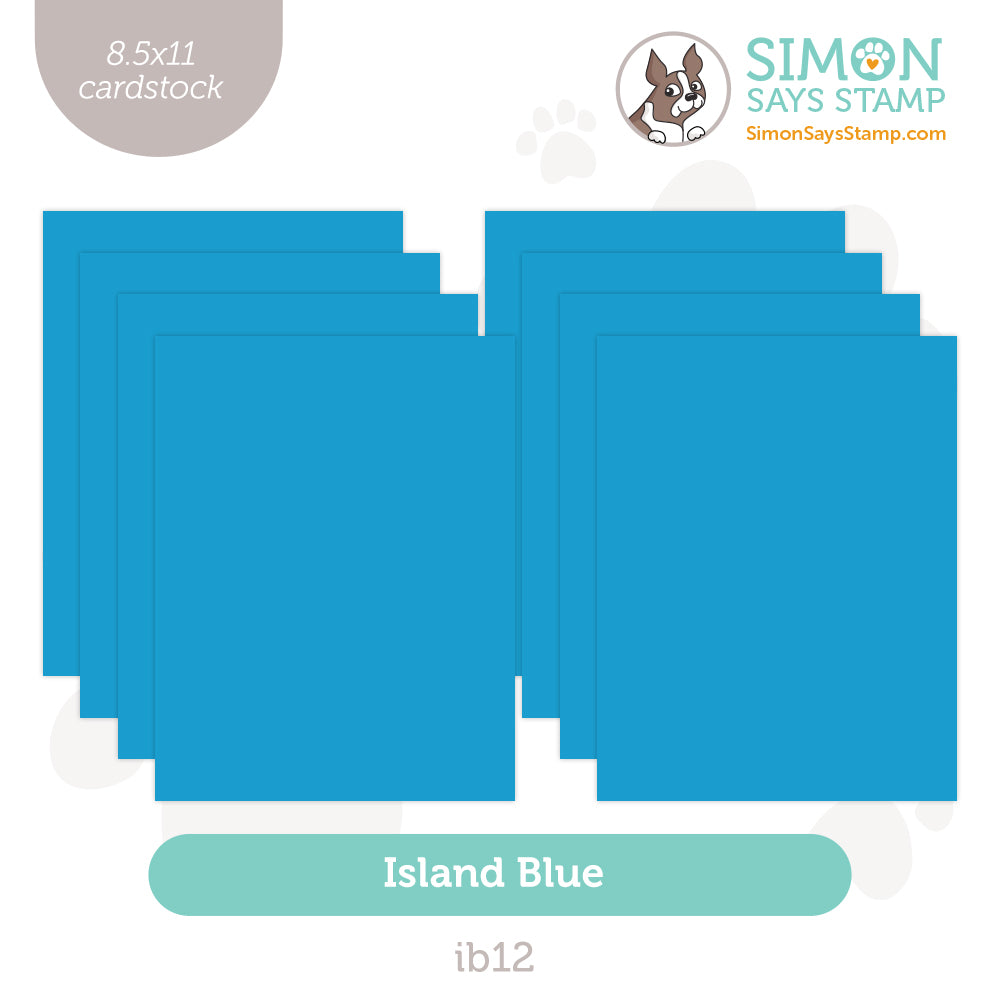 Simon Says Stamp Cardstock 100lb Island Blue IB12