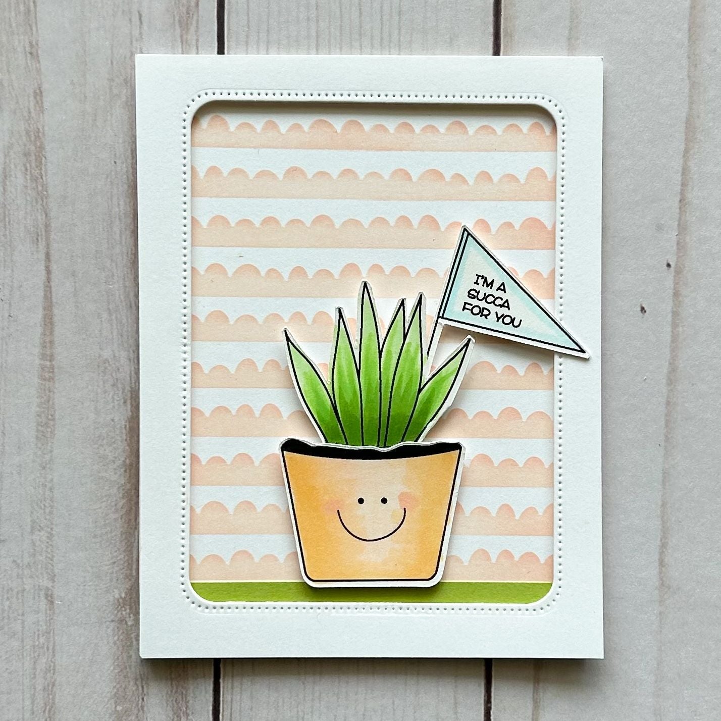 Avery Elle Clear Stamps Succa For You st-24-07 terra cotta pot