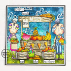 AALL & Create Farmer Dee A7 Clear Stamps 1031 fruit stand