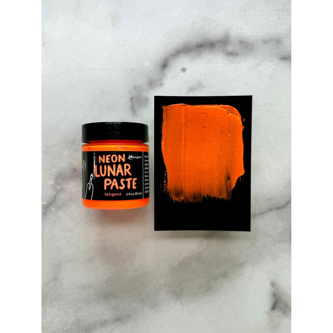 Ranger Simon Hurley Tangent Lunar Paste hua86185 orange on black