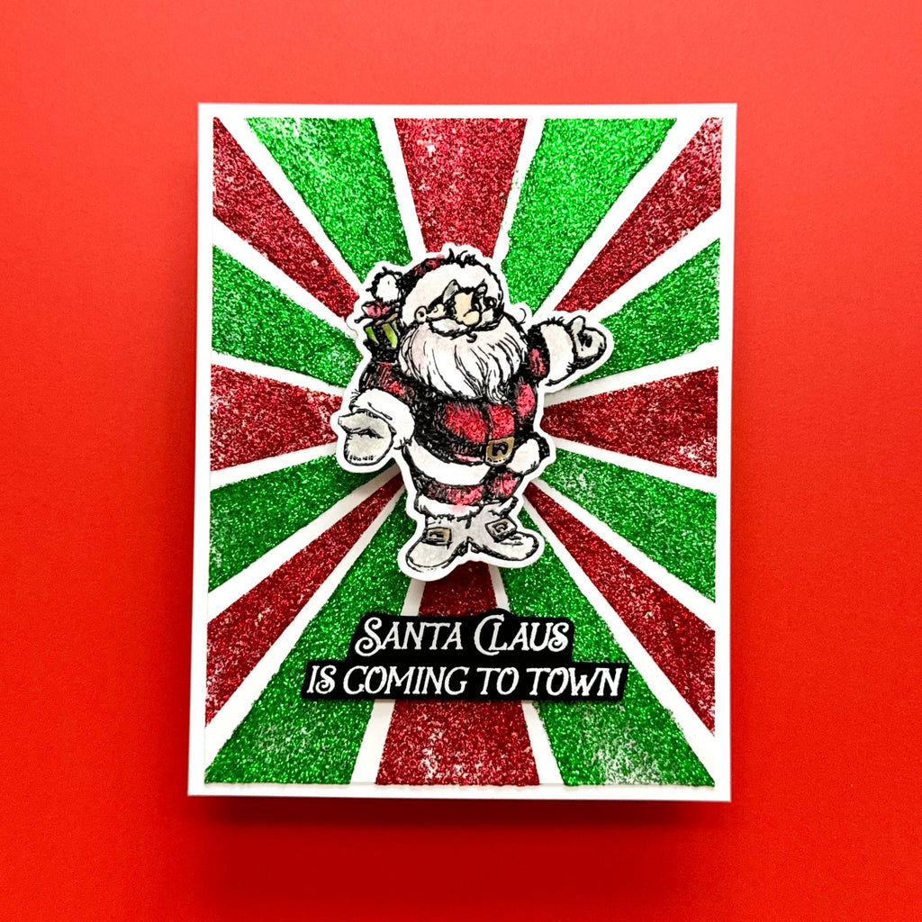 Spellbinders Simon Hurley Sketched Santas Coordinating Etched Dies s6-241 SHC Santa Claus Card
