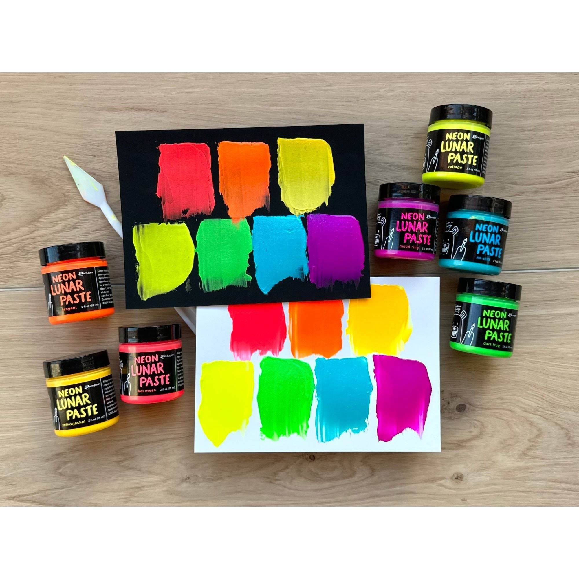 Ranger Simon Hurley No Chill Lunar Paste hua86178 swatches with jars