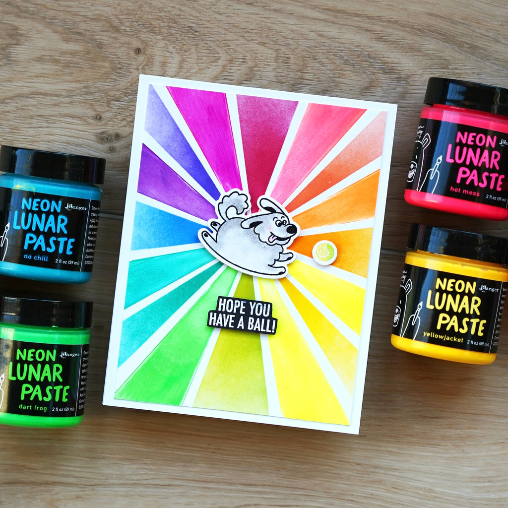 Ranger Simon Hurley Dart Frog Lunar Paste hua86147 burst card with puppy