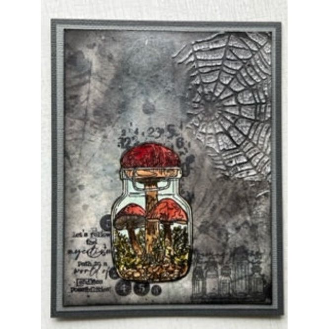 AALL & Create Mycelium Potions A6 Clear Stamps 1078 jar