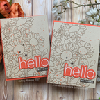 CZ Design Stamps and Dies Clean Line XL Hello Cards | color-code:ALT03