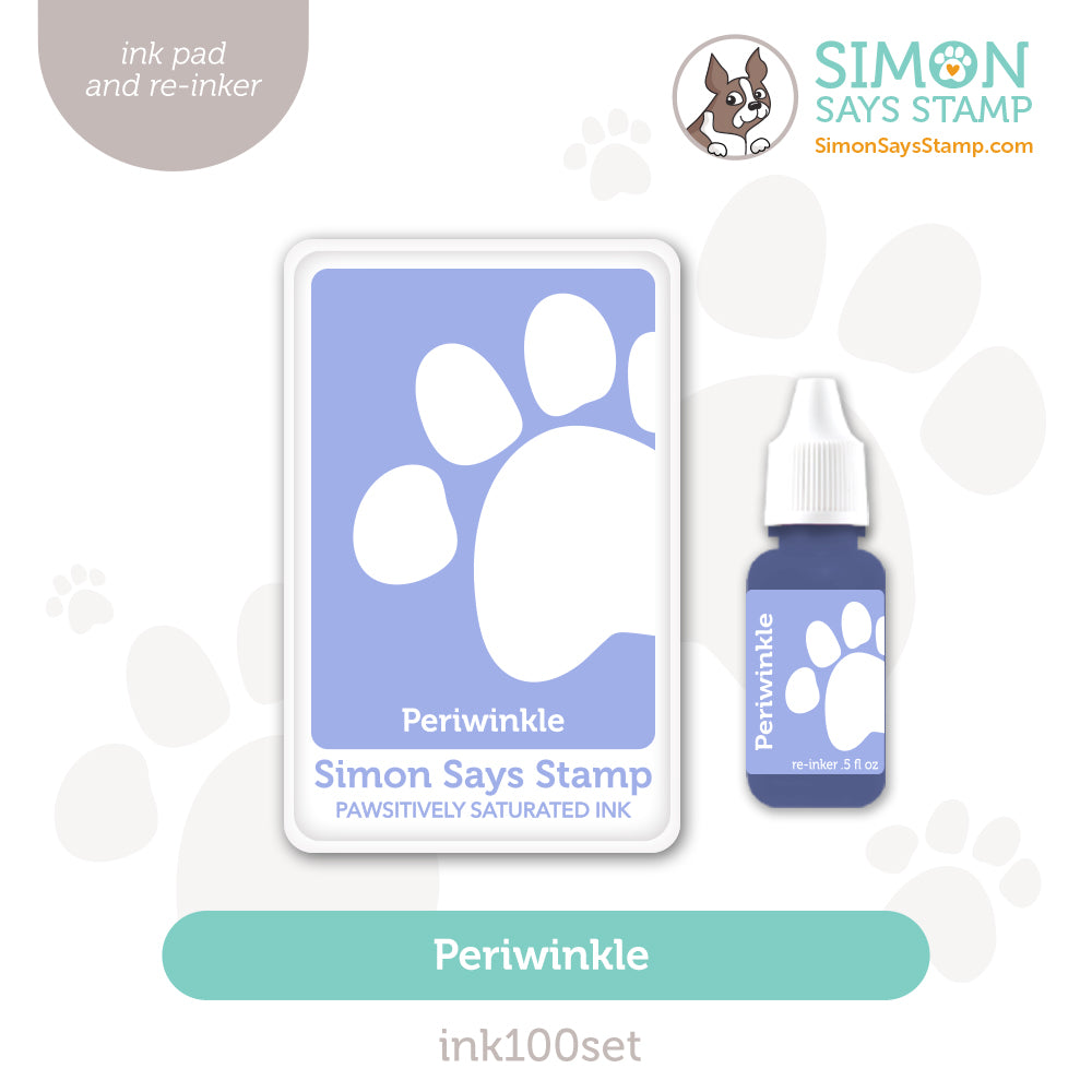 Simon Says Stamp Pawsitively Saturated Ink and Re-inker Set Periwinkle