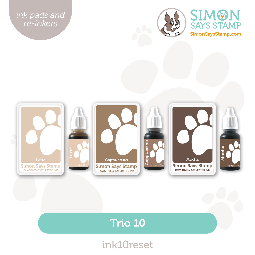 Simon Says Stamp Pawsitively Saturated Ink Trio 10 and Re-Inkers ink10reset Friend Like You