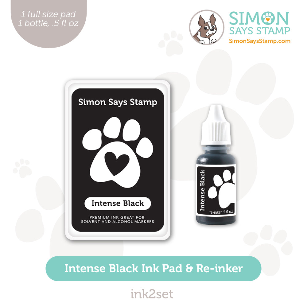 Simon Says Stamp Ink And Re-Inker Intense Black Set