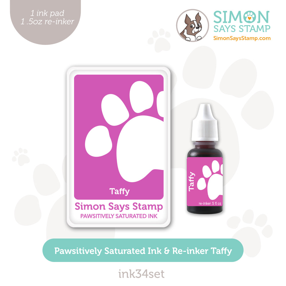 Simon Says Stamp Pawsitively Saturated Ink and Re-inker Set Taffy
